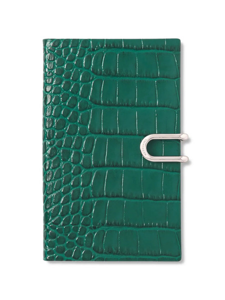  Smythson 2026-2027 Panama Crocodile-embossed Planner - Green 