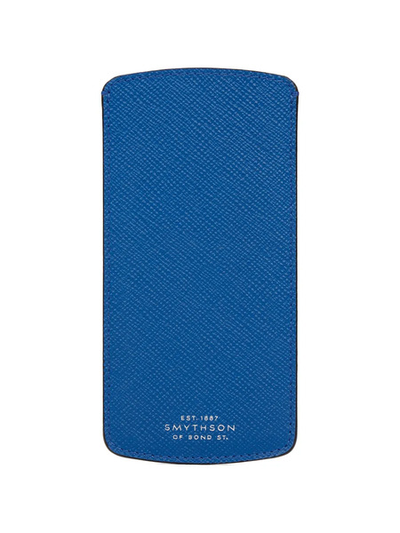  Smythson Panama Leather Glasses Case - Blue 