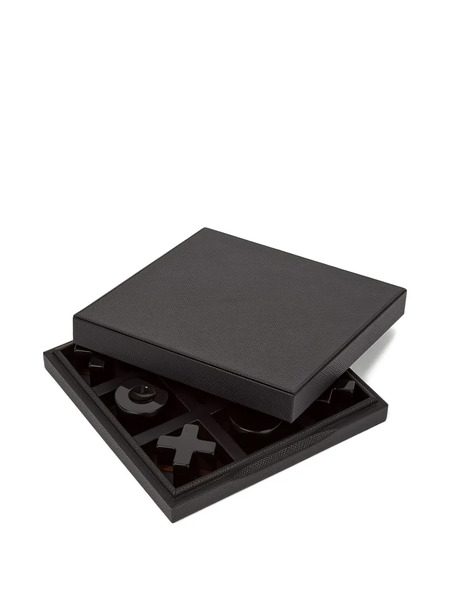  Smythson Panama Noughts Crosses Set - Black 