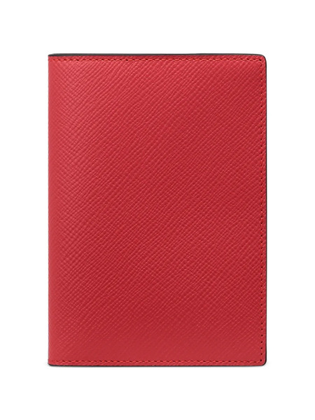  Smythson Panama Passport Cover - Red 