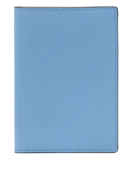  Smythson Panama Passport Holder - Blue 