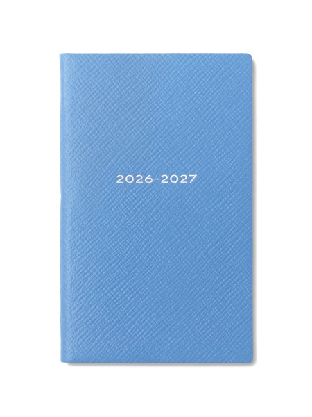  Smythson 2026 - 2027 Panama Weekly Diary - Blue 