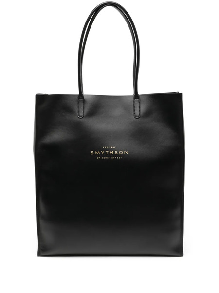  Smythson Pavilion Kingly Tote Bag - Black 