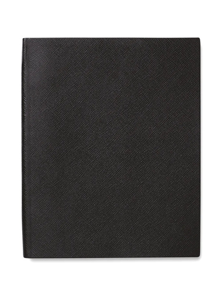  Smythson Portobello Panama Notebook - Black 