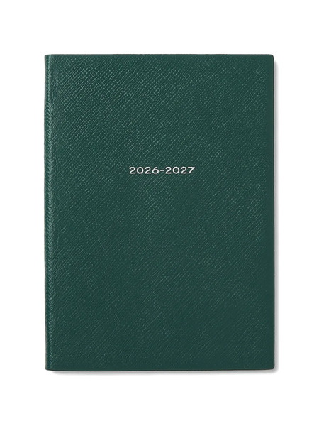  Smythson 2026-2027 Soho Weekly Diary - Green 