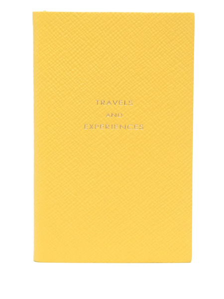 Smythson Travel And Experiences Panama Notebook - Yellow 