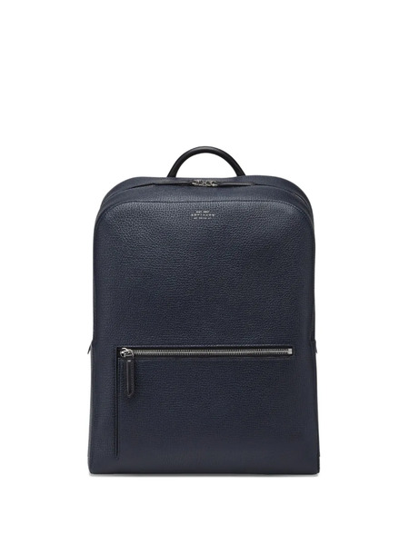  Smythson Zipped Backpack - Blue 