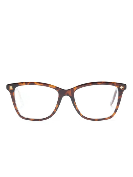  Snob Butterfly Frame Clip-on Glasses - Brown 