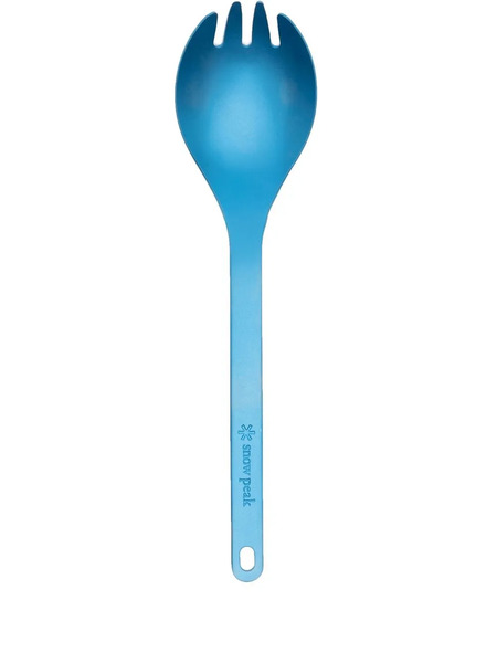  Snow Peak Engraved-logo Titanium Spork - Blue 
