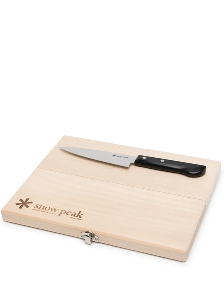  Snow Peak Medium Wood Chopping Board (set Of Two) - Brown 
