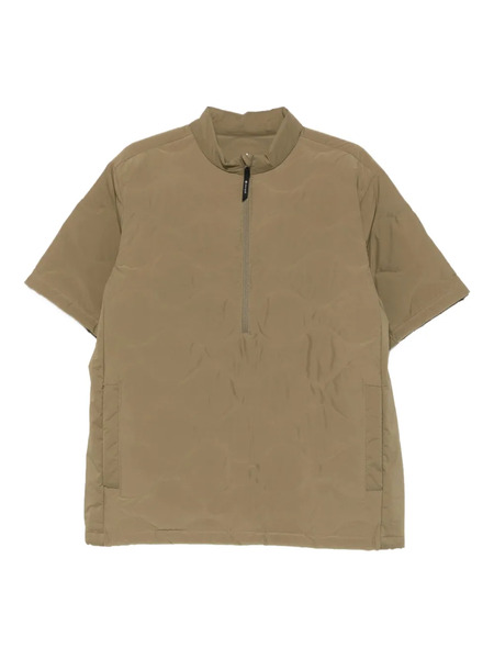  Snow Peak Quilted-design Zip-up Sweater - Green 