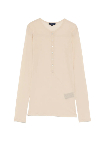  Soeur Isabella Buttoned Long-sleeved Top - Neutrals 