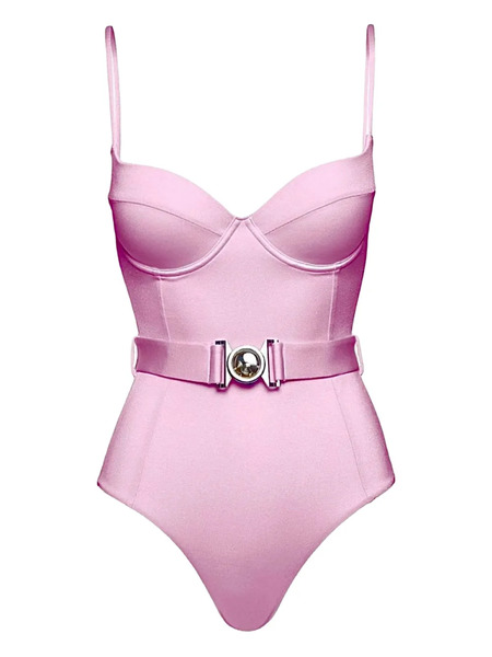  Sofia Erhan Belted Underwired Swimsuit - Pink 