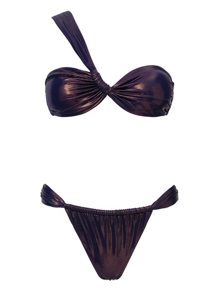  Sofia Erhan Chiara One-shoulder Bikini - Purple 