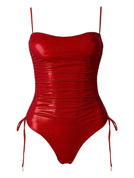  Sofia Erhan Lyra Drwastrings Swimsuit - Red 