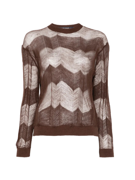  Sofie D'hoore Moraca Chevron Sweater - Brown 