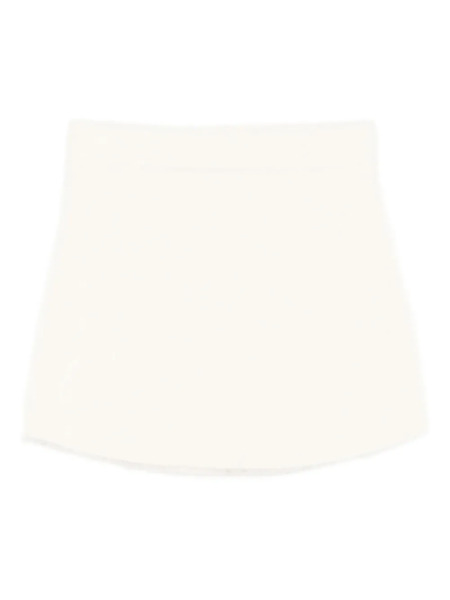  Soft Goat Alpaca Mini Skirt - White 