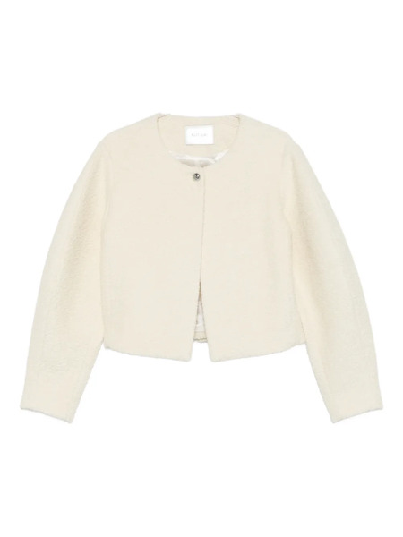  Soft Goat Boucle Jacket - White 