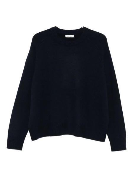  Soft Goat Boyfriend Knit Crew Neck - Blue 