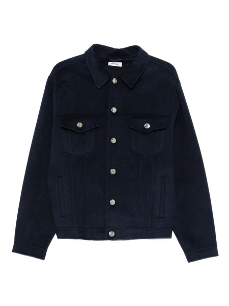  Soft Goat Buttoned Pocket Jacket - Blue 