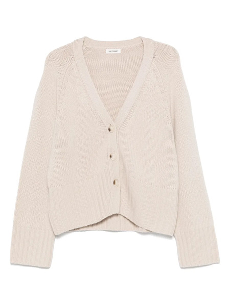  Soft Goat Cashmere Cardigan - Neutrals 