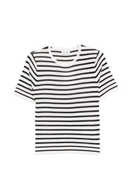  Soft Goat Striped T-shirt - Neutrals 