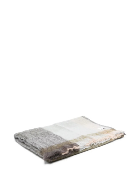  Soho Home Curtis Checked Throw - Blue 