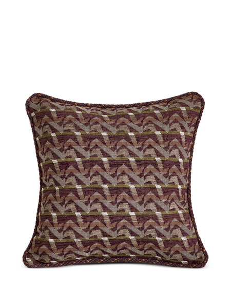  Soho Home Fulton Patterned Rope-trim Cushion - Brown 
