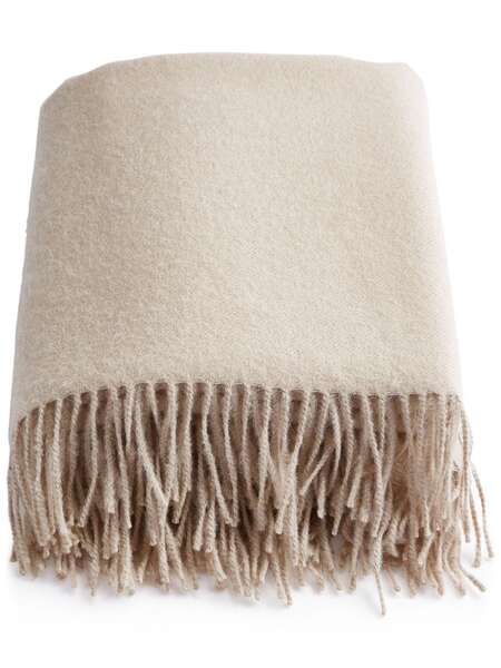  Soho Home Maria Alpaca Throw Blanket - Neutrals 