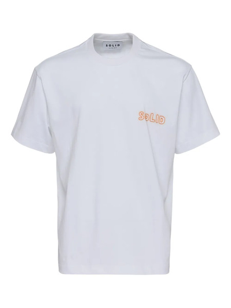  Solid Homme Graphic-print T-shirt - White 