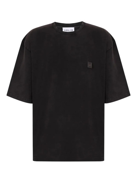  Solid Homme Lp-graphic T-shirt - Black 