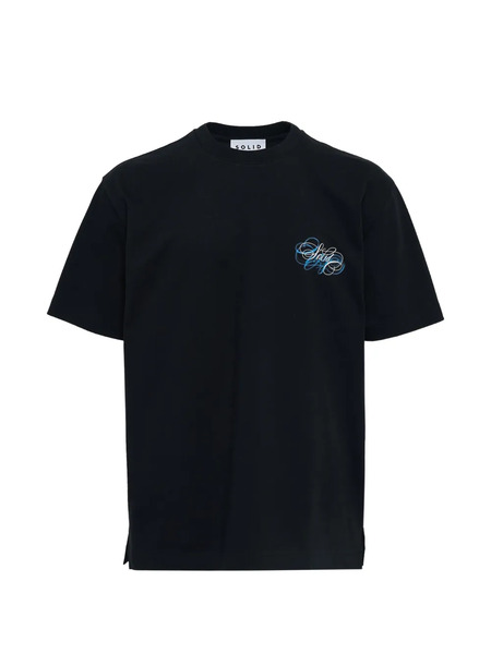  Solid Homme Printed T-shirt - Black 