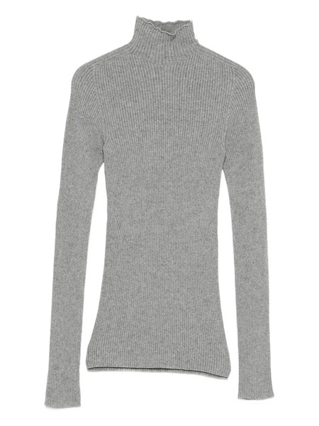  Solotre Ribbed Sweater - Grey 