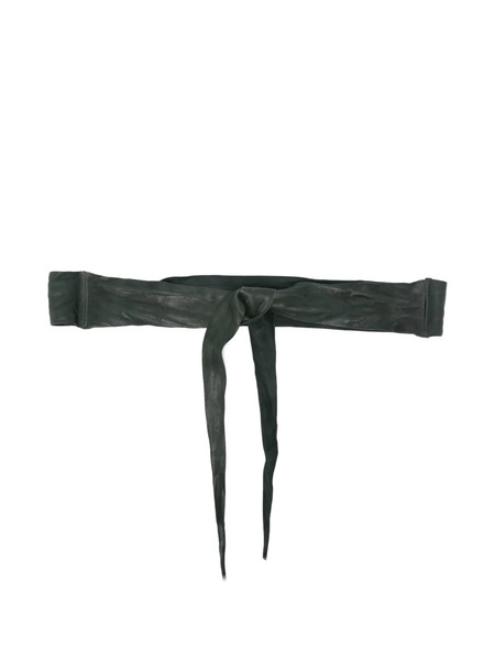  Sommet Tie Leather Belt - Green 