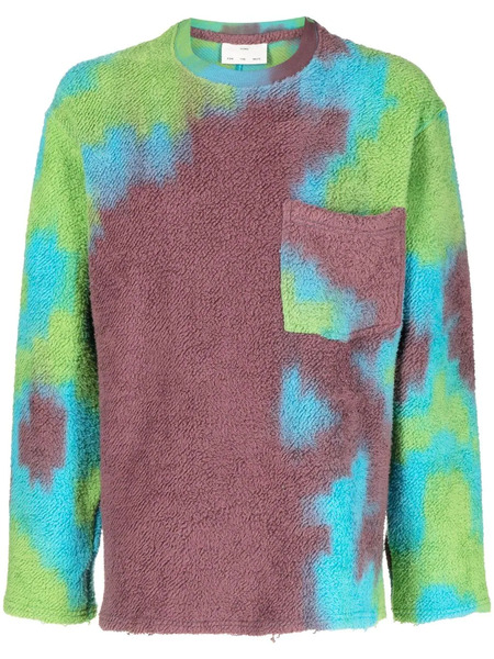  Song For The Mute Abstract-pattern Print Jumper - Purple 