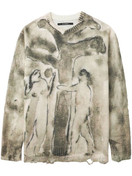  Song For The Mute Digital-print Sweater - Neutrals 