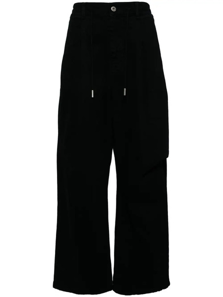  Songzio Asymmetic Drape Jeans - Black 