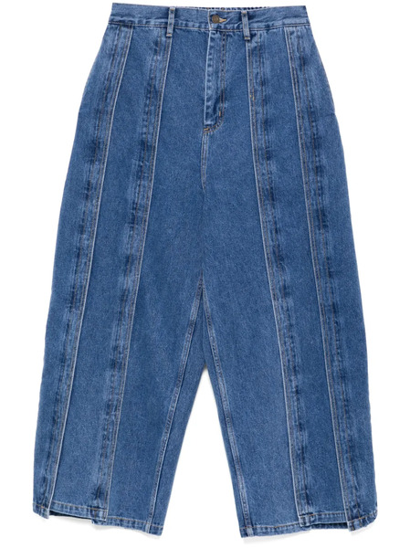  Songzio Asymmetric Vertical Jeans - Blue 