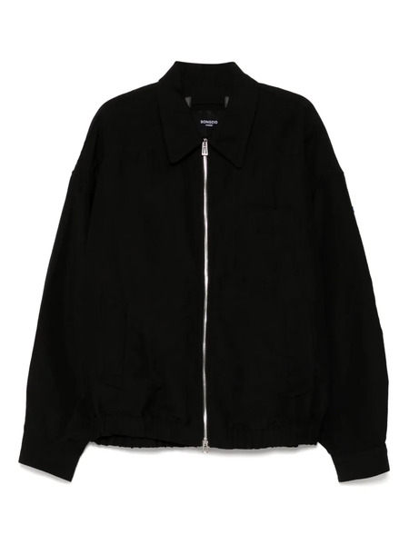  Songzio Point Pocket Collared Jacket - Black 