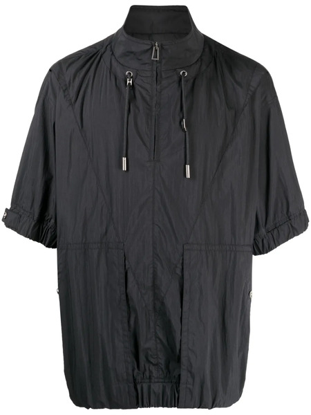  Songzio Short-sleeved Drawstring Lightweight Jacket - Black 