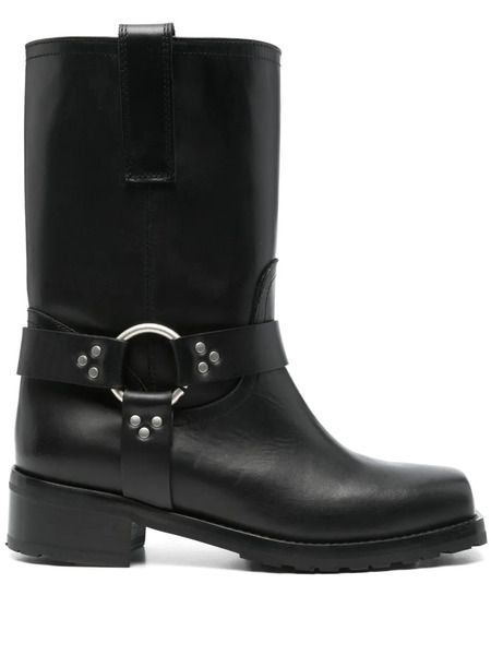  Sonora 40mm Dallas Biker Boots - Black 