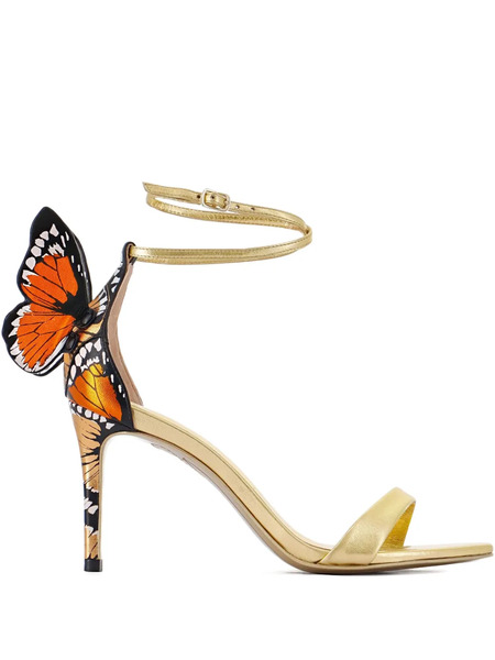  Sophia Webster 85mm Chiara Sandals - Gold 