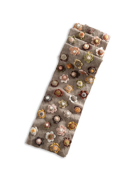  Sophie Digard Flower Scarf - Neutrals 