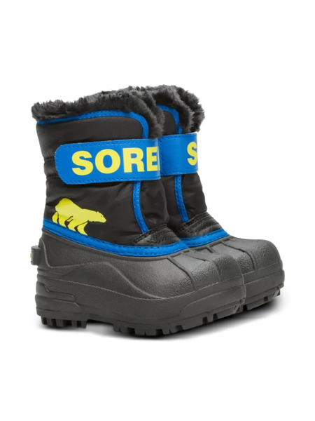  Sorel Kids Single-strap Polar-bear Boots - Black 