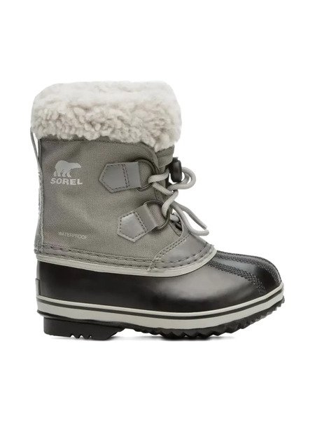  Sorel Kids Waterproof Faux Fur-lined Snow Boots - Grey 