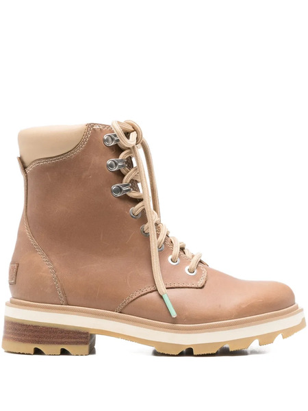  Sorel Lace-up Leather Boots - Brown 