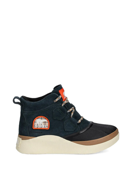  Sorel Out N About Lace-up Patch Boots - Blue 