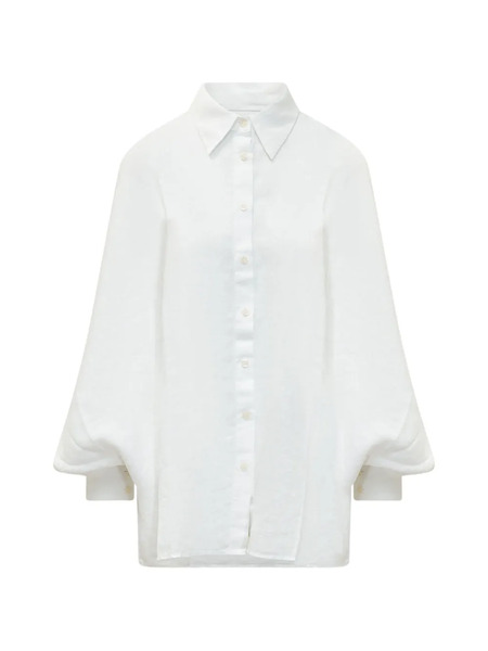  Sosue Balloon-sleeve Blouse - White 