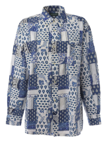  Souleiado Patchwork Pocket Shirt - White 