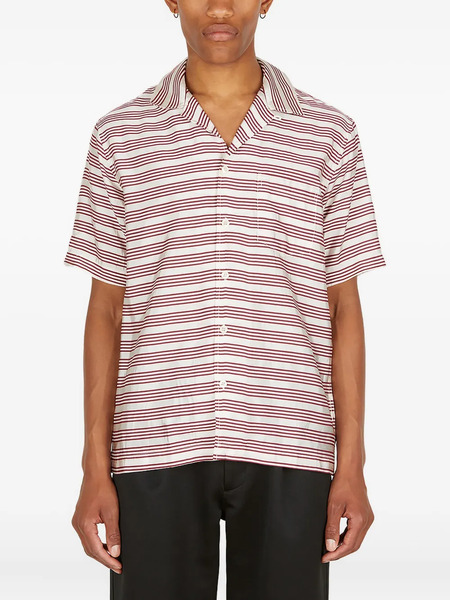  Soulland Striped Shirt - Red 